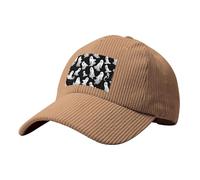 AMREWQYL Halloween Goth printed Corduroy Baseball Cap Trucker Hat
