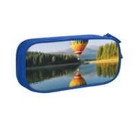 AMREWQYL Hot Balloon Above The Calm Lake printed pencase Pencil Bag Stationery storage box