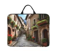 AMREWQYL Italian Town Street printed 14in Laptop Case Laptop Sleeve Laptop Bag