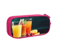 AMREWQYL Juice on the wooden board printed pencase Pencil Bag Stationery storage box