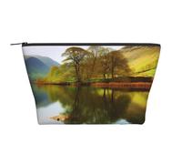AMREWQYL Lake District National Park printed Daily Storage bag Makeup Bag Travel Toiletry Bag, Black, One Size