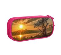 AMREWQYL Last Sun Rays printed pencase Pencil Bag Stationery storage box