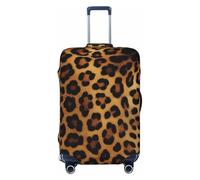 AMREWQYL Leopard Skin printed Suitcase Cover Washable Elastic luggage cover, Black, L