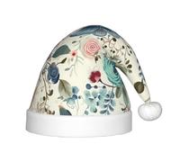 AMREWQYL Modern Bohemia Flower printed Christmas hat for Kids Christmas Decoration Hat