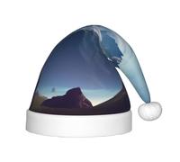 AMREWQYL Mountain printed Christmas hat for Kids Christmas Decoration Hat