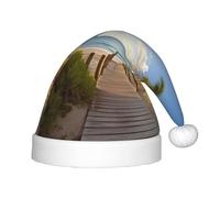 AMREWQYL Palm Trees Beach printed Christmas hat for Kids Christmas Decoration Hat