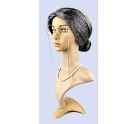 AMRISBTYS Old Lady Dress Up Wig Granny Hair Set Masquerade Ball Prop Activity Funny Old Lady for Halloween(Gray Wig 8-Piece Set)