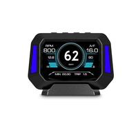 AMROOLOO Car Head-up Display, Displaying Multiple Functions, Speedometer, Slope Meter, Suitable for All Cars