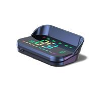 AMROOLOO Car Head-Up Display HUD Digital Speedometer GPS Speedometer Universal KMH and MPH with Compass Speeding Warning Multi-functional display USB interface Plug & Play for all vehicles (M23)