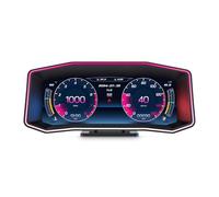 AMROOLOO Car Heads Up Display, Car HUD P4, OBD+GPS Intelligent Instrument, Car Speedometer, Car Speed Limit Heads Up Display, applicable to vehicles produced after 2009