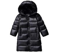 amropi Kids Girls Hooded Down Jacket Puffer Padded Coat Long Outwear Black,11-12Years