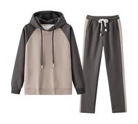 amropi Women's Hooded Tracksuit Set 2 Pieces Hoodie Sweatshirt Top and Jogging Pants Casual Sweatsuit