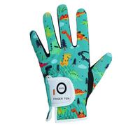 AMRTA Golf Gloves Kids Youth Junior Toddler Boys Girls 1 Pack Left Hand, Breathable Microfiber Synthetic Right Handed Golfer Glove for Age 4-13 Years Old (Dinosaurs, M)