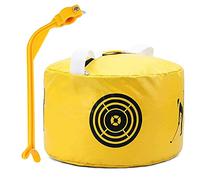 AMRTA Golf Smash Bag Impact Power with Swing Training Motion Posture Correction Tools Set, Golf Hitting Bag with Elastic Rope Returning Waterproof Durable for Golf Trainers Practicing (Yellow)