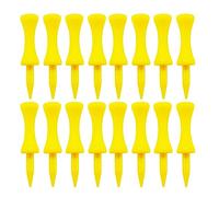 AMRTA Golf Tees Plastic Castle Tee Step Down Yellow All In 1 3/4" 45mm Value 100 Count,Unbreakable Practice Golf Tee for Hitting Mats Indoor Outdoor Use(Yellow 45mm - 100 Pack)