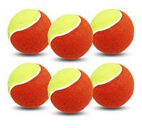 AMRTA Kids Tennis Balls Soft Elastic Low Compression Stage Pressureless Bulk Value 6/12/18/24 Pack, Training Tool for Outdoor Youth Beginner Practice (6 Pcs-Orange)