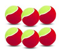 AMRTA Kids Tennis Balls Soft Elastic Low Compression Stage Pressureless Bulk Value 6/12/18/24 Pack, Training Tool for Outdoor Youth Beginner Practice (6 Pcs-Red)