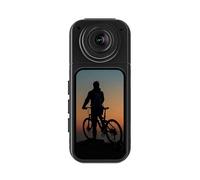 AMRTTWY Action Camera, 2.7K HD Thumb Camera 180° Rotate WiFi Sports DV Video Recorder Outdoor Magnetic Action Camera Riding Running Digital Camera,for Cycling,Motorcycle(Black)