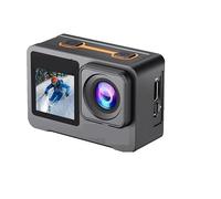 AMRTTWY Action Camera, 6K Action Camera Touch Dual Screen 170° 30M Waterproof 5X Zoom Sport Camera With Remote,for Cycling,Motorcycle