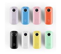 AMRTTWY Action Camera, C100 Mini Magnetic Action Camera Portable Thumb Cam Wearable Pendant Body Camera for Travel Vlog Interview Recording,for Cycling,Motorcycle(Orange)