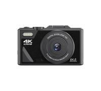 AMRTTWY Action Camera, Digital Photography Camera Flip Screen WIFI Digital Zoom 4K Vintage Video Recorder Webcam Cameras,for Cycling,Motorcycle(Black)