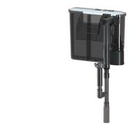 AMRTTWY Aquarium Filter System, Aquarium Fish Tank Filter Wall Mounted Pump Oil Removal Film External Grass Water Flow Adjustable(5W 500L-H)