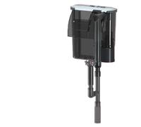 AMRTTWY Aquarium Filter System, Aquarium Fish Tank Filter Wall Mounted Pump Oil Removal Film External Grass Water Flow Adjustable(4W 400L-H)