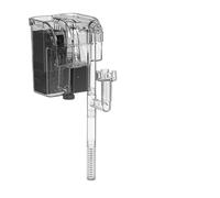 AMRTTWY Aquarium Filter System, Aquarium Fish Tank Filter Wall Mounted Pump Oil Removal Film External Grass Water Flow Adjustable(3.5W 280L-H)