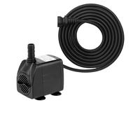 AMRTTWY Aquarium Filter System, Quiet Submersible Water Pump Adjustable Flow Aquarium Fish Tank Fountain Small Filter Pond Hydroponics Accessories