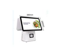 AMRTTWY Cash Register. 15.6" Integrated Touch Screen Register With Print And Window Functions .POS Machine(Dual screen white)