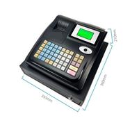 AMRTTWY Cash Register. 48-key Electronic Register With LED Display And Register .POS Machine(Black)