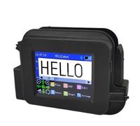 AMRTTWY Portable Printer. Portable Mini Handheld Inkjet Printer 12.7mm For QR Barcode Batch Date Number Logo Expiry Date Coding Machine .Home Office(Blue)