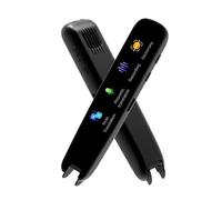 AMRTTWY Voice Translator, Offline Translation Pen For Teacher Student Dictionary English Intelligent Scanning Point Reading 123 Languages Translator Pen(Black)