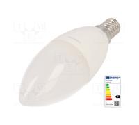 OSRAM LED Value Classic B60. Led Candle Shaped Light Bulb 220-240v 7w 2700k e14. 806 Lumen. Equals 60w. 10.000 Hours. 110 X 38mm.