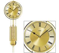 AMS Uhrenfabrik Clock, Silver, 22 x 10 x 28 cm