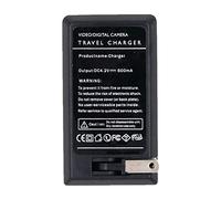 Amsahr C-ENEL8 Digital Replacement Mini Battery Travel Charger for Nikon EN-EL8, CoolPix P1, P2, S1, S2 with Lens Accessories Pouch (Gray)