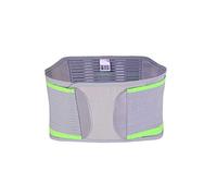 Amsahr Nylon Spandex Enforced Elastic Medical Lumbar Support Belt Waist Brace Trainer For Men and Woman - Medium