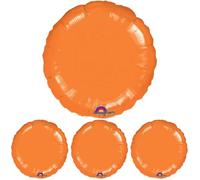 amscan 0456101 SD-C:Metallic Orange Circle (Pack of 4)