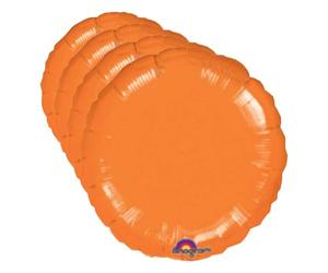 amscan 0456101 SD-C:Metallic Orange Circle (Pack of 4)