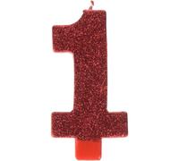 Amscan 1 Birthday Candle Red (One Size)