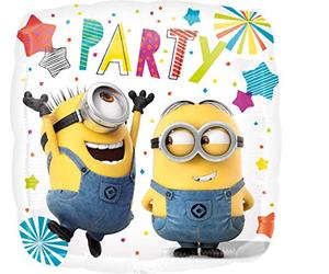Amscan 10022868 Foil Balloon with Despicable Me Minion Design-1 Pc, Multicolour, Large