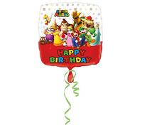 amscan 10022910 Nintendo Birthday Foil Balloon with Super Mario Theme-1 Pc Multi