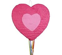 amscan 10119910 Herz Pinata Heart Pull, Colour: Pink