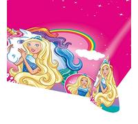 Amscan 11012123 Barbie Dreamtopia Pink Plastic Tablecover - 1 Pc