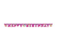 amscan 11012125 Barbie Dreamtopia Birthday Letter Banner - 1 Pc, Pink