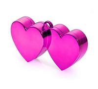 Amscan 11711-16 - Magenta Double Heart Balloon Weight - 170g