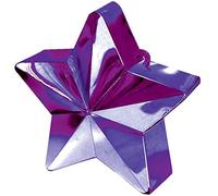 Amscan 117800-14 - Purple Star Balloon Weight - 150g