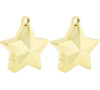 Amscan 117800-19 - Gold Star Balloon Weight - 150g (Pack of 2)