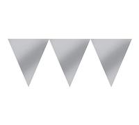 Amscan 120099-18-55 Banner Ppr Pennant Silver