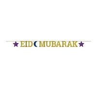 Amscan 120359 Glitter Letter Banner Eid